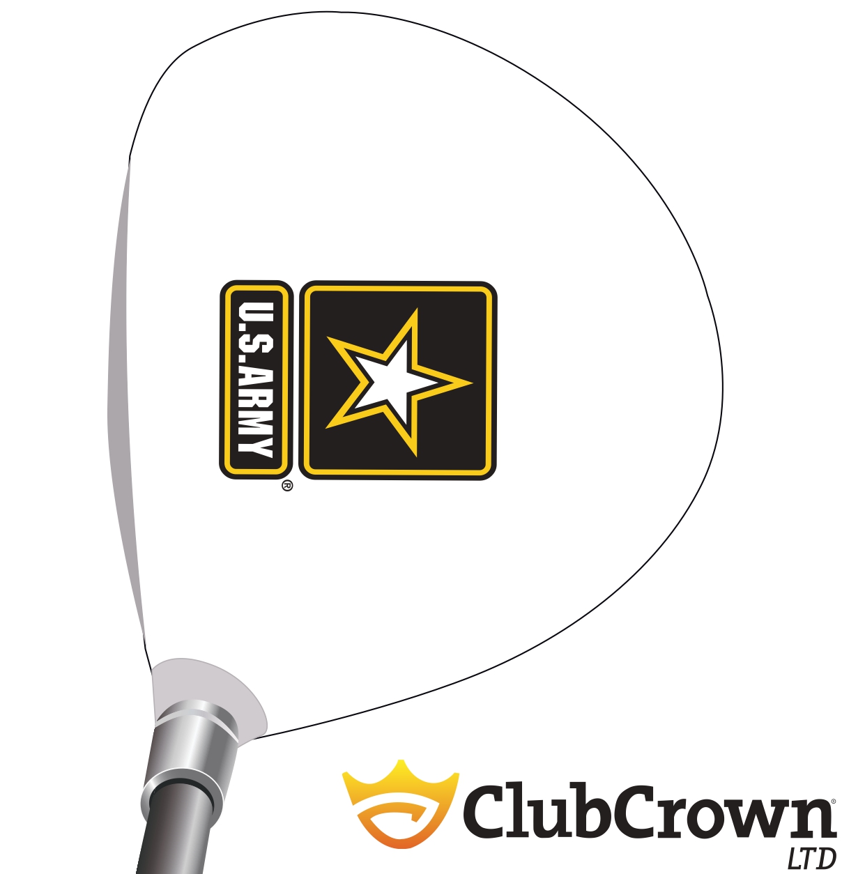 Army Star on White