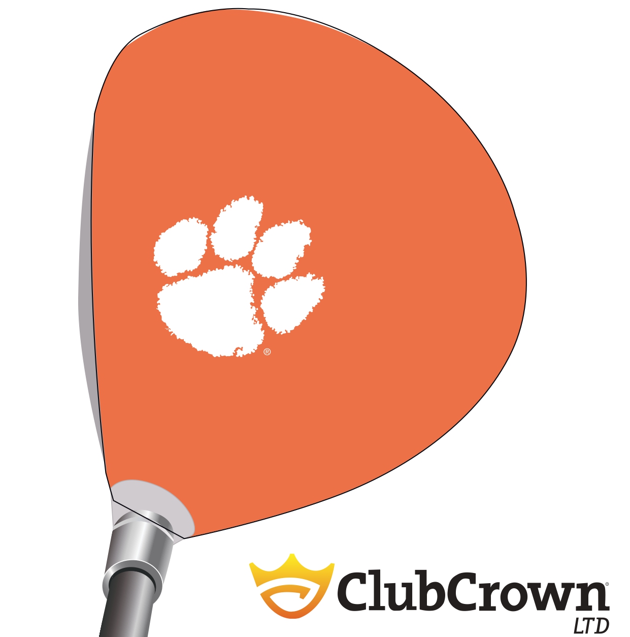 Clemson Logo on Orange
