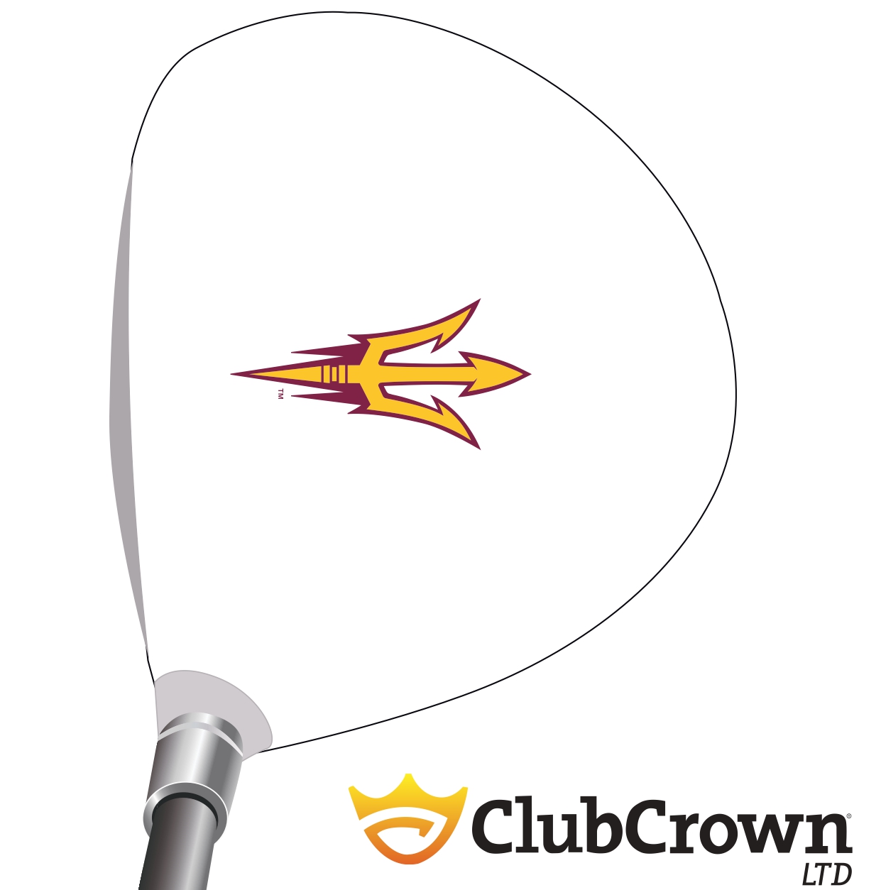 Arizona State Sun Devils - Spear logo on White