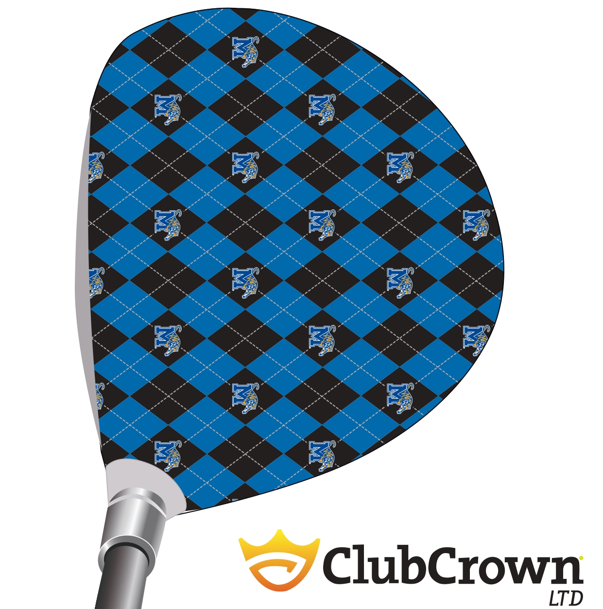 Memphis Argyle Blue and Black