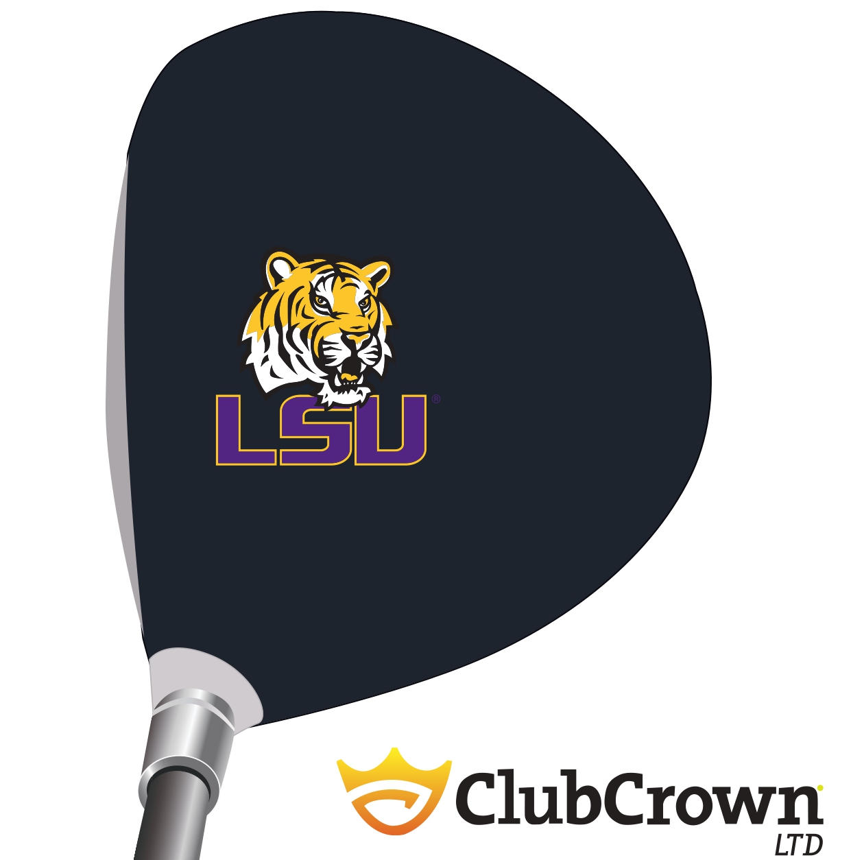 LSU Tiger on Black