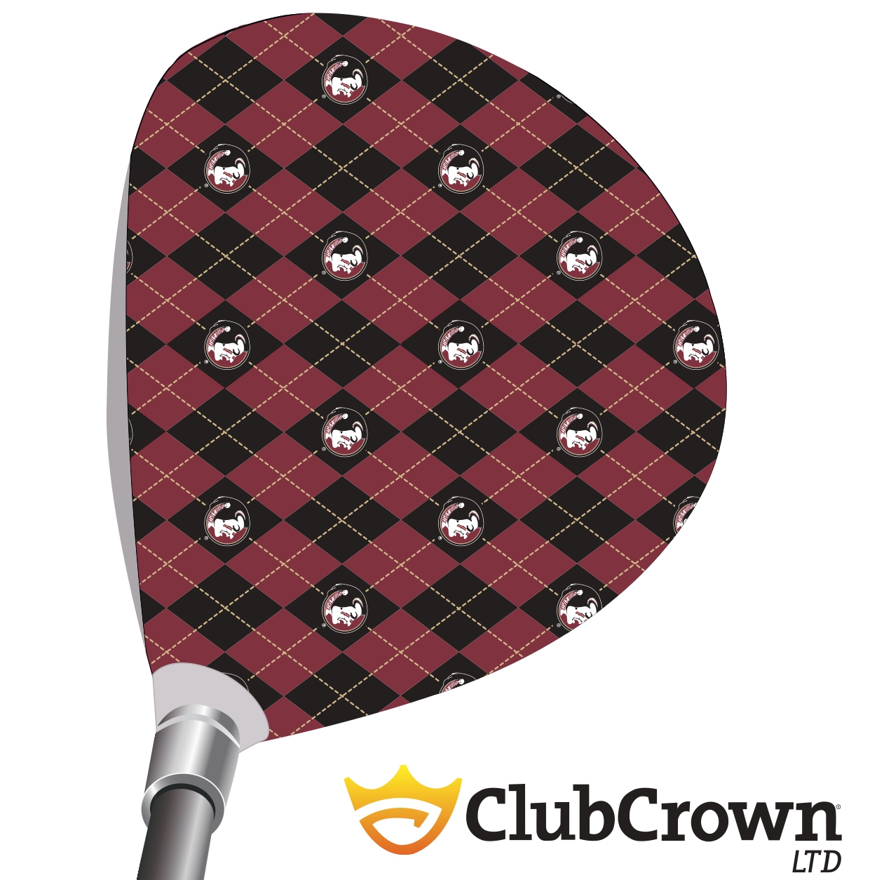 Florida State Spear Argyle Black and Red