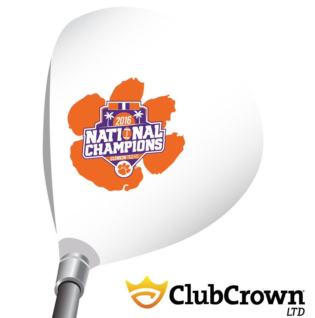 Clemson Nat Champs on White