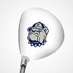 Georgetown Dog on White