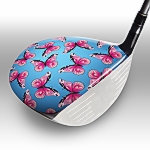 Butterflies Pink on Blue