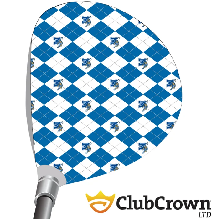 Memphis Argyle Blue and White