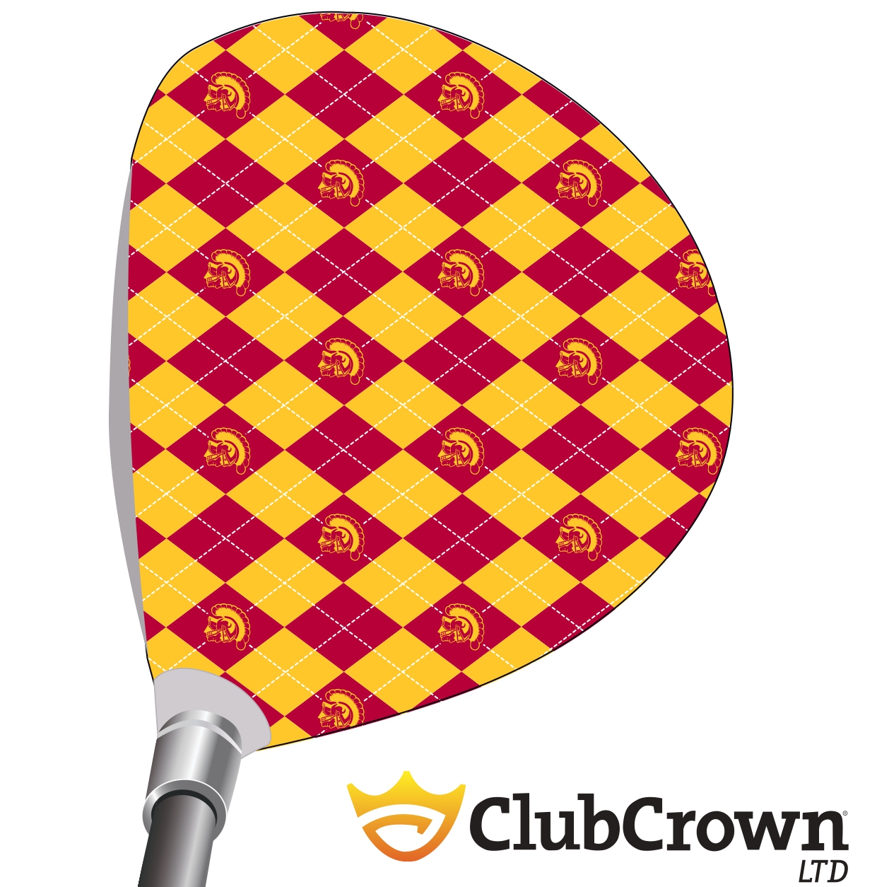 USC Argyle Trojan on Yellow