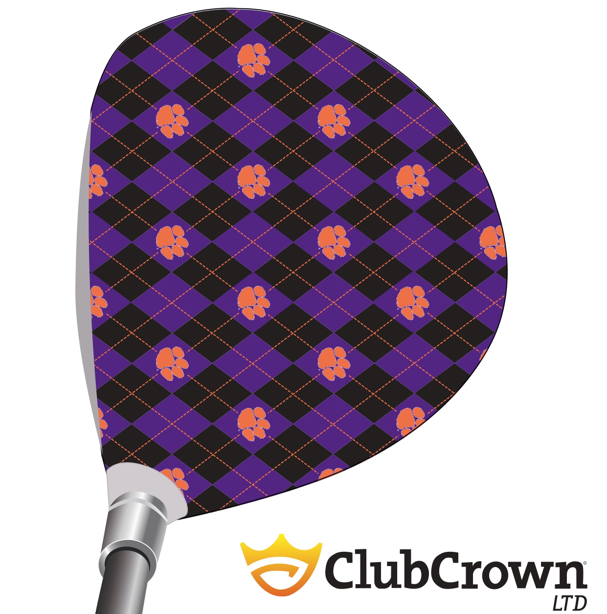 Clemson Purple / Orange argyle
