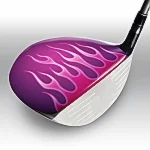 Flames Pink on Purple Print 3D