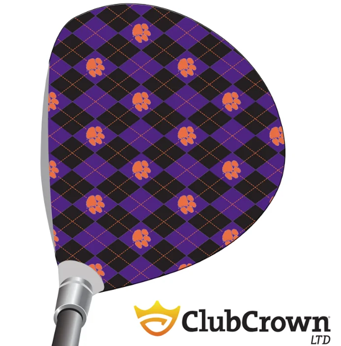 Clemson Purple and Black Argyle